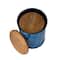 Glitzhome® Metal Storage Accent Table with Solid Wood Lid Set
